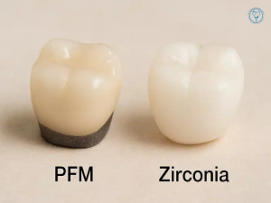 تفاوت روکش زیرکونیا و pfm